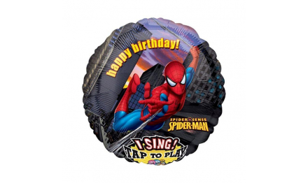 Поющий шар с гелием Человек паук