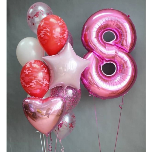 Гелиевые шары 8 марта