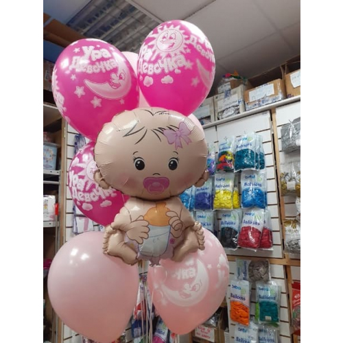 Воздушные шары на выписку из роддома