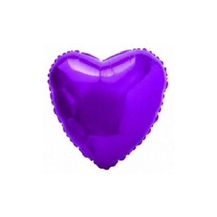 Шар 18'/48 см Сердце / фиолетовый