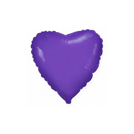 Шар (32'/81 см) Сердце, Фиолетовый, 1 шт.