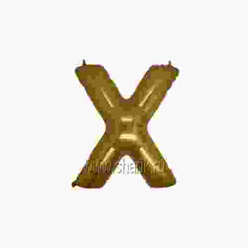 ШАР БУКВА X 40' Gold, 1 шт.